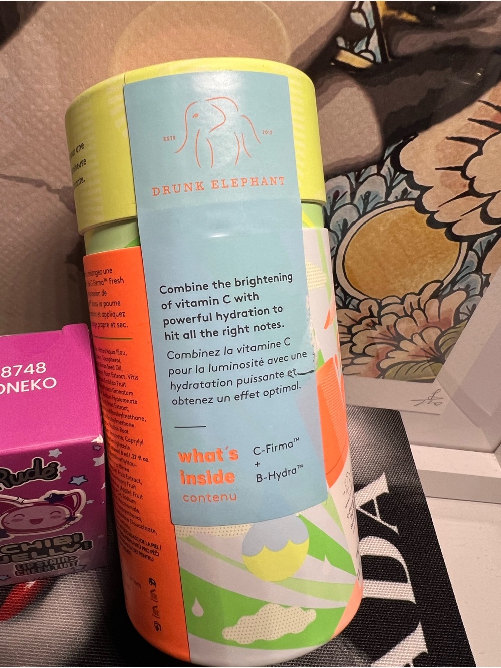 Drunk Elephant Hydra & Bright Serum Duo set+ Chibi Jelly Lip Stain & Cheek Tint - Picture 4 of 6